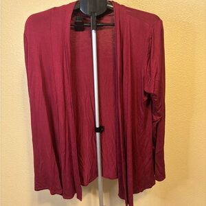 Chic Burgundy Women's Cardigan